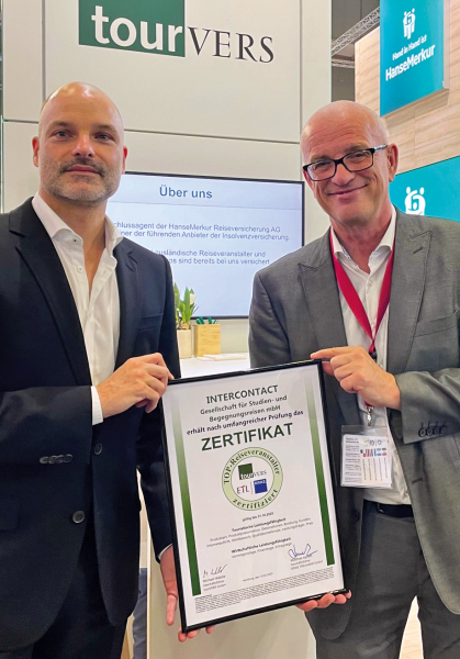 Verleihung Zertifikat "TOP Reiseveranstalter", ITB Berlin 2025